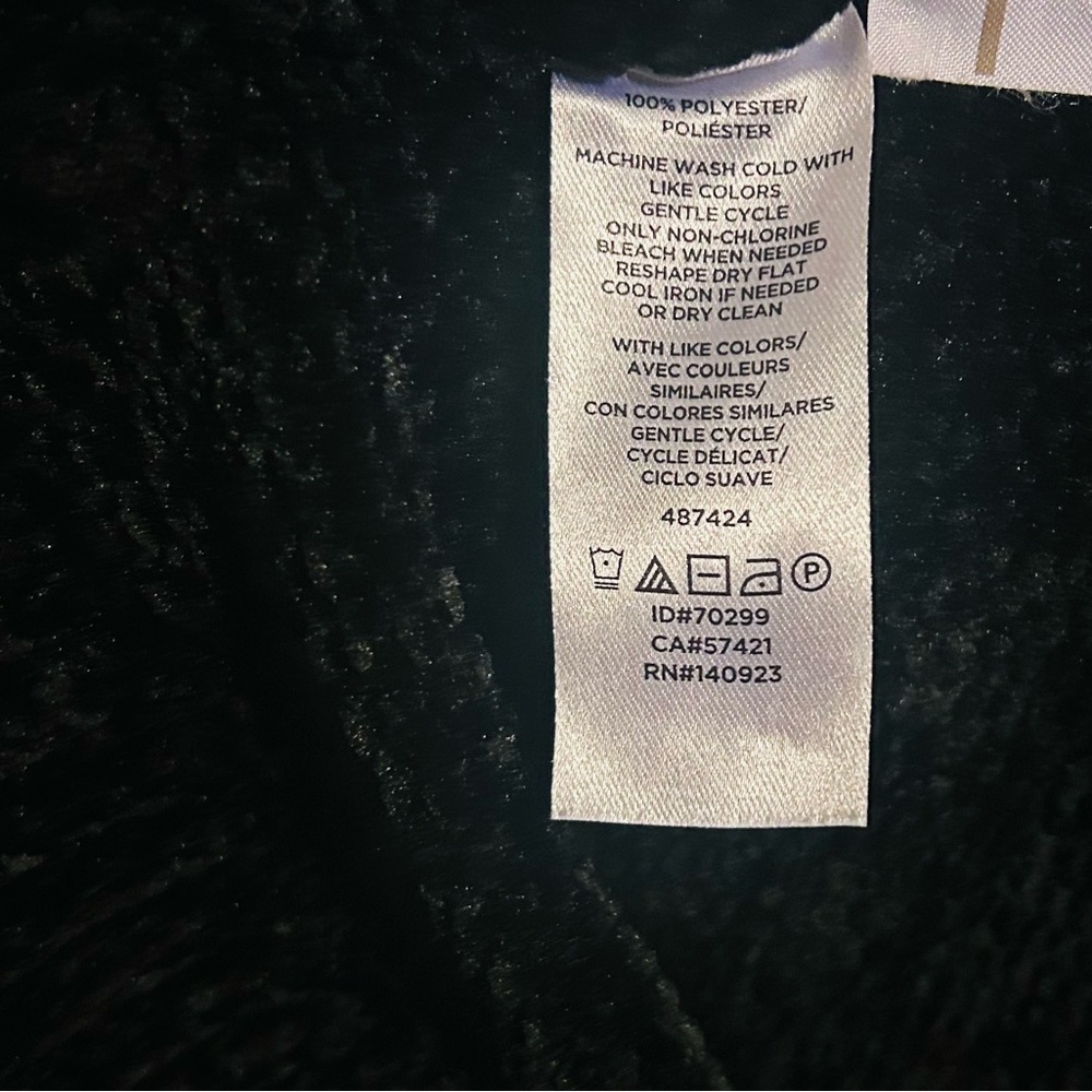 Loft Women's Black Chenille Open Cardigan Sweater, Size Small. - Picture 11 of 12